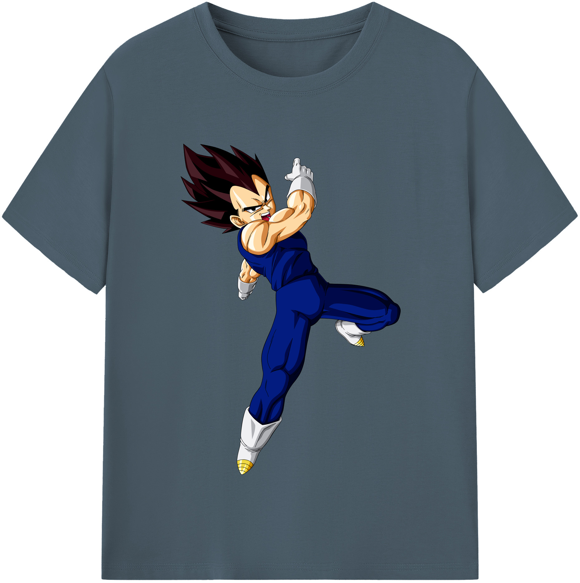 （画像用） ドラゴンボール ベジータ四世（Bejīta Yonsei）DRAGON BALL Vegeta IV 綿100％半袖Tシャツ（フロントプリント）